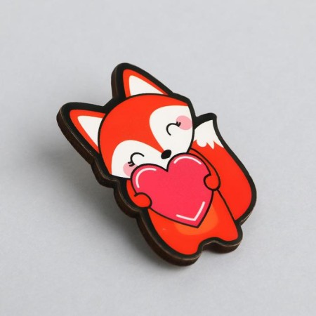 Gift set "Fox" icon + keychain, 6.8 x 10.5 cm.-4