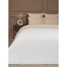 Texrepublic blanket, size 200x220 cm, white color
