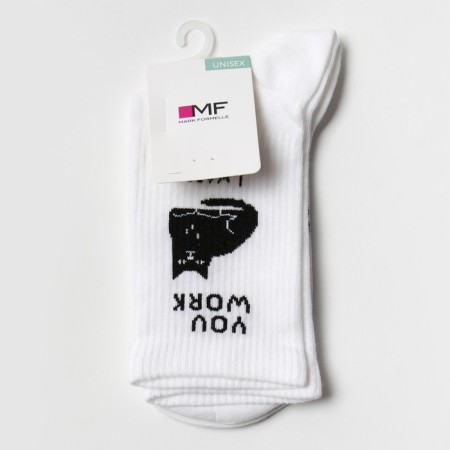 Cat socks, white color, size 23-25 ​​(36-38)-2