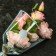 Package Flower cone, blue, 28x9x44cm ± 1cm
