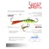 Balancir Lucky John Fin 5 + tee, 7 cm, color 36rt blister