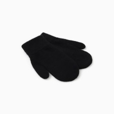 Baby mittens minku, black color, 18 cm