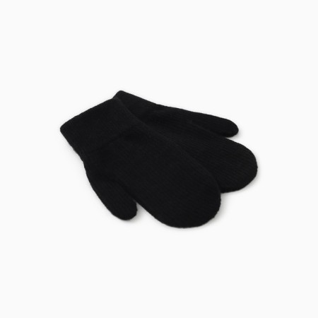 Baby mittens minku, black color, 18 cm