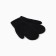 Baby mittens minku, black color, 18 cm
