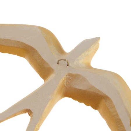The decoration is wall, plaster panel "Swallows", 7 pcs, 18 x 11 cm, gold-3