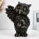 The piggy bank "Svicle owl" Black-Zoloto, 30cm