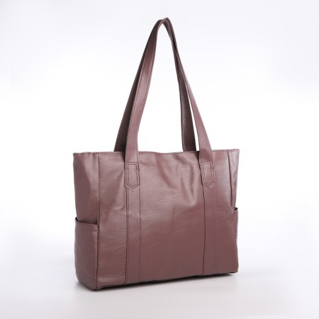 Female bag, on a zipper, pink color-2