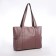 Female bag, on a zipper, pink color