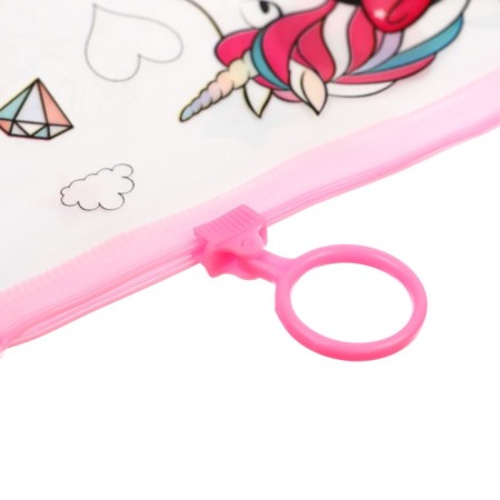 Penal soft, 1 compartment, 100x210 mm, PVC, Minnie Mouse and unicorn-1