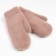 Women's mittens, beige color, size 7-8