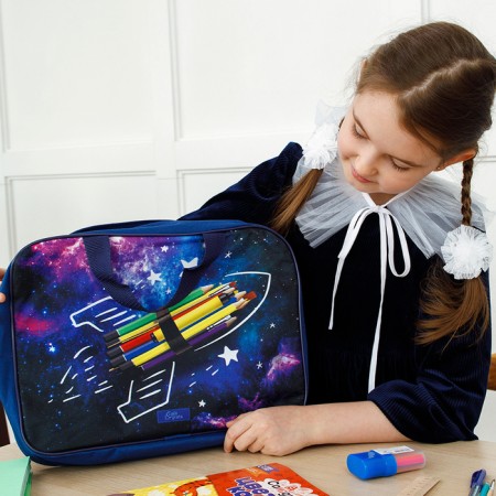 A set of first grader in the folder, calligrata, “Cosmos”, 40 items-3