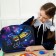A set of first grader in the folder, calligrata, “Cosmos”, 40 items