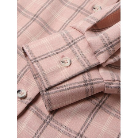 Female set (blouse, shorts) minku: casual collection color pink cage, size 46-7