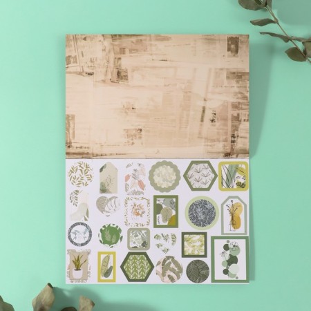 Stickers in the book "Classic and Watercolor" + 3 backgrounds 20.7x14.2 cm-5