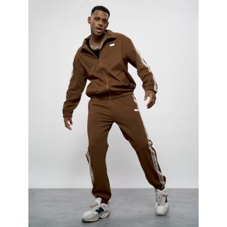 Male tracksuit, size 54, brown color-15