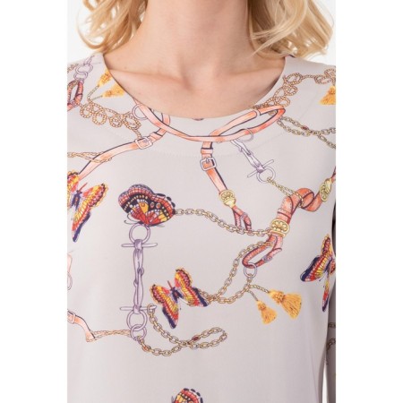 Female dress, size 42, white color-3