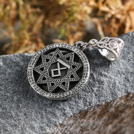 The amulet "Black Wolf", metal pudter, art casting