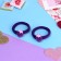 Hair elastic band "Little Joy" (set 2 pcs) strawberry, 3.5 cm, purple