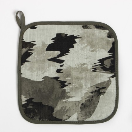 Kitchen kit “Real Hero”, mittens of 20x28cm, patch 19x19cm, 100% cotton-3