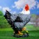 Garden figure "Kuban chicken" 33x20.5x40cm