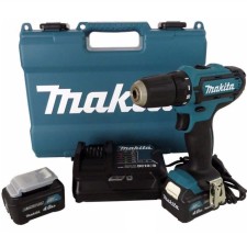 Дрель-шуруповерт Makita HP333DWME, ударная, 12 В, 2х4 Ач, 450/1700 об/мин, 30/14 Нм, кейс
