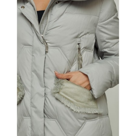 Coat insulated winter female, size 50, color gray-9