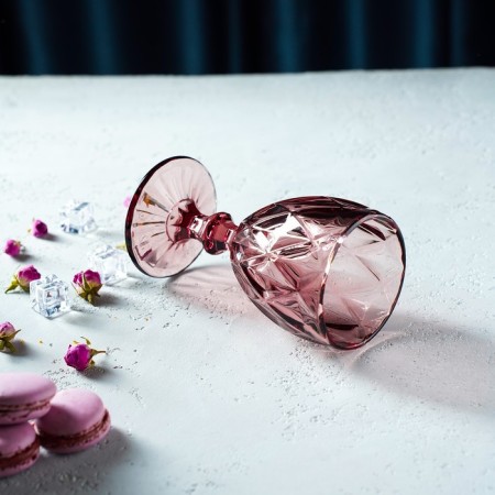 Magistro glass glass “cruise”, 250 ml, 8 × 15.3 cm, pink color-7