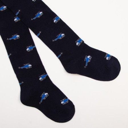 Pantyhose children, blue color, height 98-104