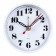 Clock - desktop's alarm clock, discrete move, 8 x 8 cm, white