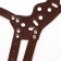 Muzzle of pressed leather adjustable, No. 1, DN 4.5 cm, ohm 13-20 cm, brown