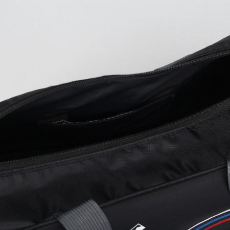 Sports bag with lightning, long belt, black color-4
