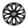 Wheel caps 15 "Voltek T", silver/black, carbon, set. 2 pcs