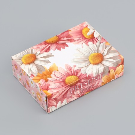 Folding box for 6 sweets "Present", 13.7 x 9.8 x 3.8 cm. Confectionery packaging-2