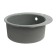 Curler for a kitchen made of stone Zein 50/Q8, D = 467 mm, round, overflow, dark gray color