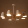 Chandelier "Irvina" 8he27 40W white 85x85x50cm