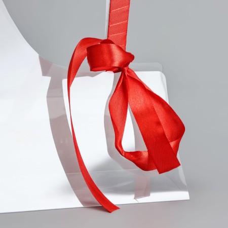 Carriage for flowers with tape, 30x25x12 cm, red-3