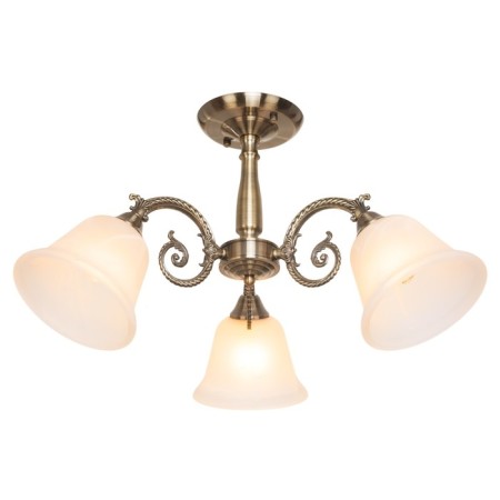 Lamp Ceiling Economy light 088M/3AB WT, 3x60W, E27, 36x66x66 cm, bronze color-1