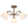Lamp Ceiling Economy light 088M/3AB WT, 3x60W, E27, 36x66x66 cm, bronze color