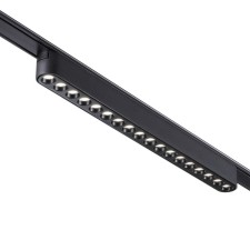 Трековый светильник для низковольтного шинопровода Novotech. Smal, 18Вт, Led, 27х330х25 мм, цвет чёрный