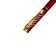 Gift handle, ballpoint, in a plastic case, rotary, "Francis", burgundy with golden inserts