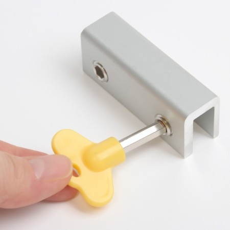 Loading and windows lock, yellow, 16 mm, 2 fasteners-3