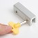 Loading and windows lock, yellow, 16 mm, 2 fasteners