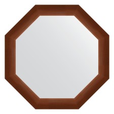 Mirror in the baguette frame, walnut 65 mm, 62.4x62.4 cm