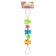 Stretching to a stroller/crib "Funny animals", 3 toys, crumb I