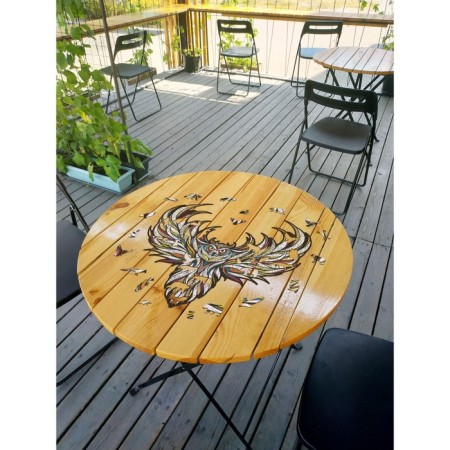 Wooden, figured puzzle Ewa wise owl-10