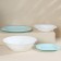 Dining Luminarc Carine Light, glass ceramic, 19 objects, white and turquoise color