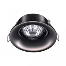 Lamp built -in Novotech. Metis, 50W, GU10, 33x90x90 mm, black chrome color