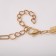The necklace "Jewel" rectangles with a chain, color in gold, 30 cm