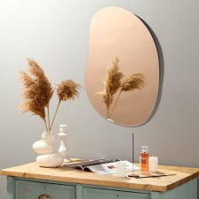 Wall mirror, 70x50 cm, with 1 plate