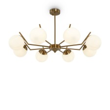 Люстра Freya FR5173PL-08BS Moonrock, 840х840х430 мм, E27, 8х60Вт, цвет латунь